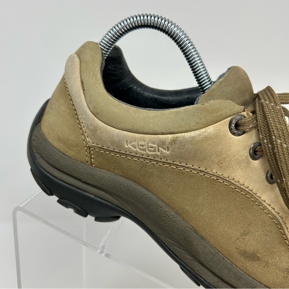 Keen Brown Leather Casual Lace Up Walking Hiking Sneakers Size 9.5 (EU Size 40) - Picture 2 of 16